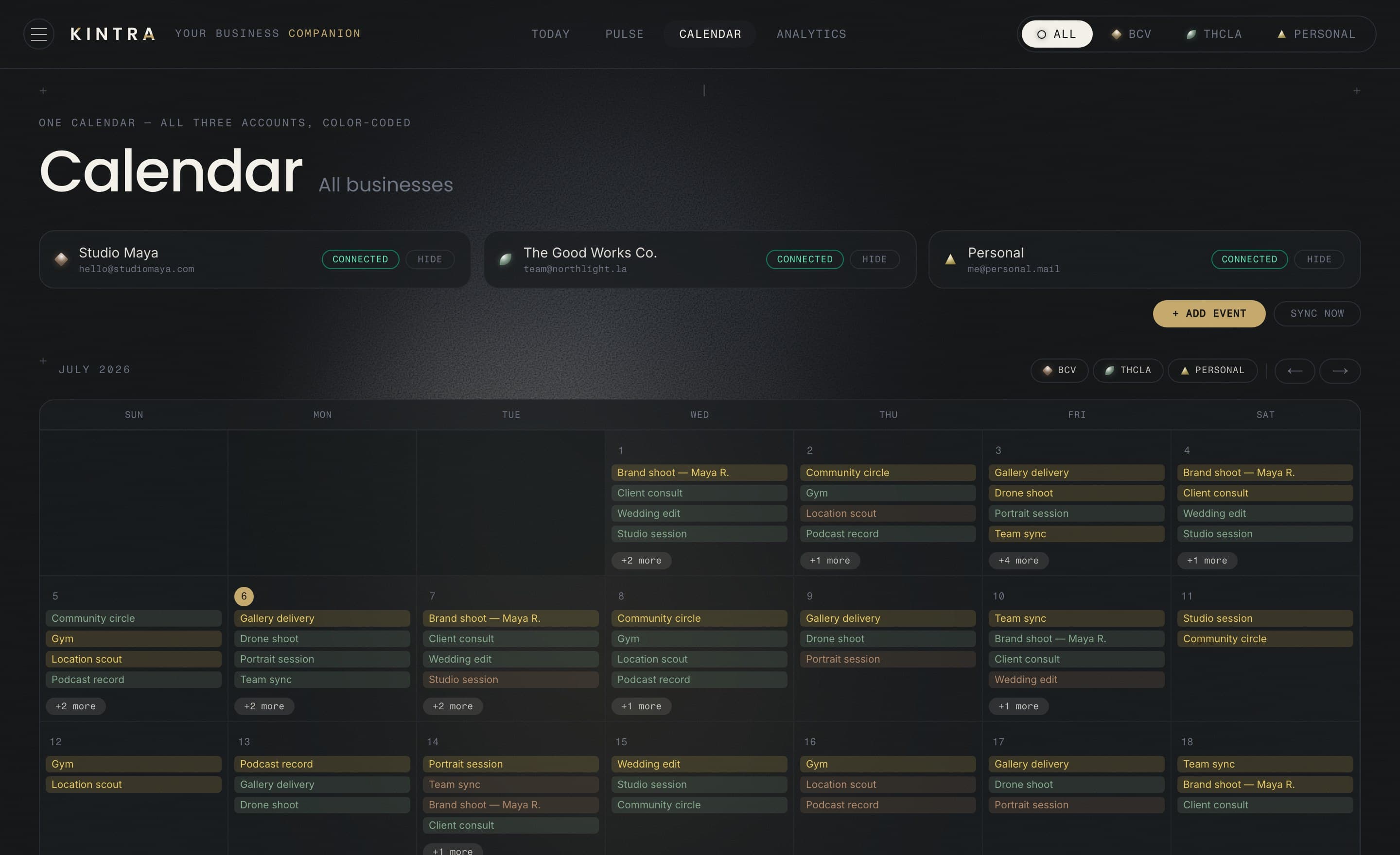Every account. Every business. One grid.